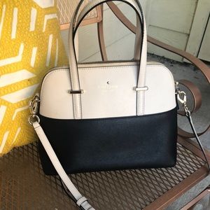 Kate spade black and cream purse
